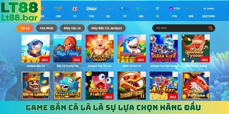 Game bắn cá là là sự lựa chọn hàng đầu