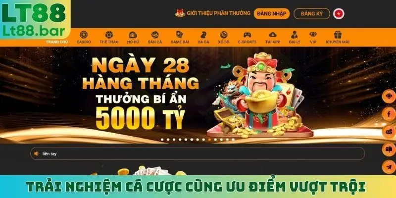 Trải nghiệm cá cược cùng ưu điểm vượt trội