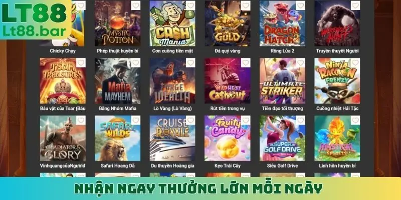 Nhận ngay thưởng lớn mỗi ngày