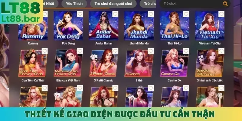Thiết kế giao diện được đầu tư cẩn thận