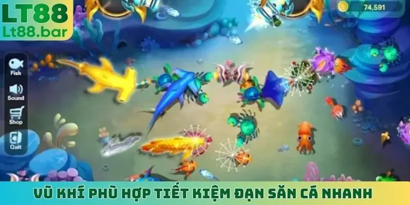 Vũ khí phù hợp tiết kiệm đạn săn cá nhanh